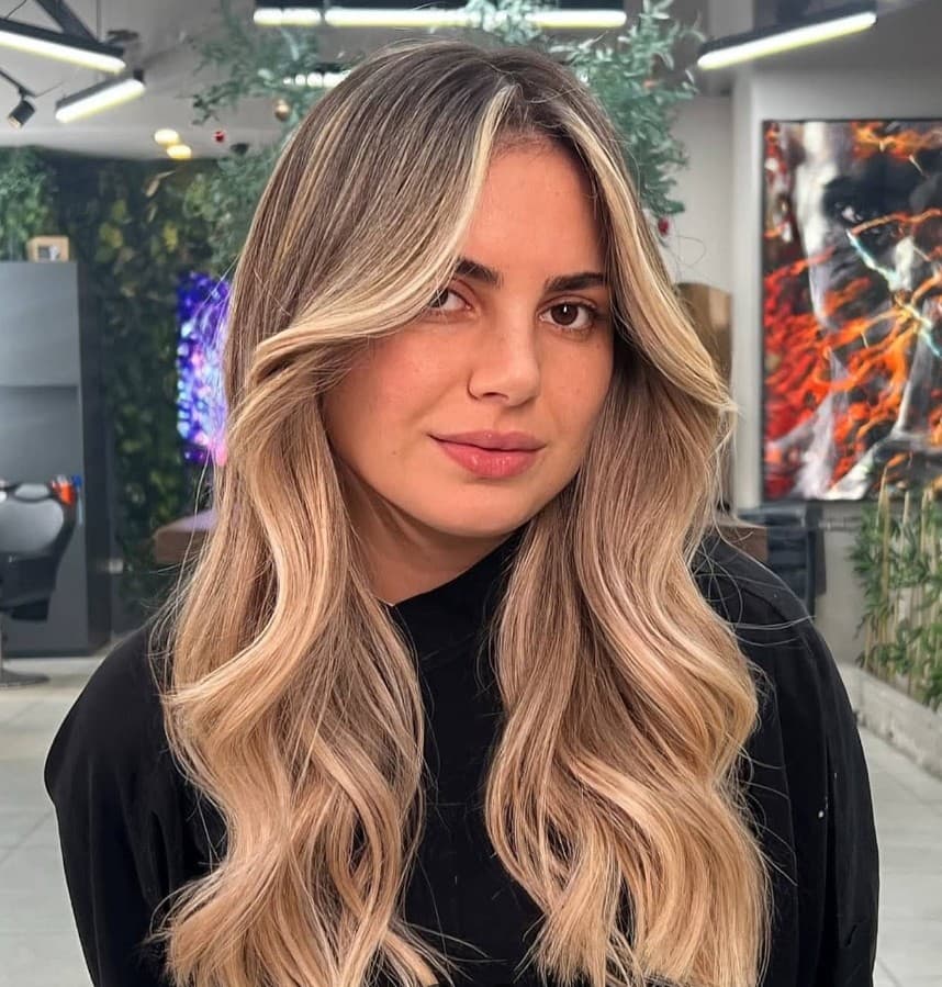 Balayage saç boyama ve profesyonel styling — Noar Kuaför